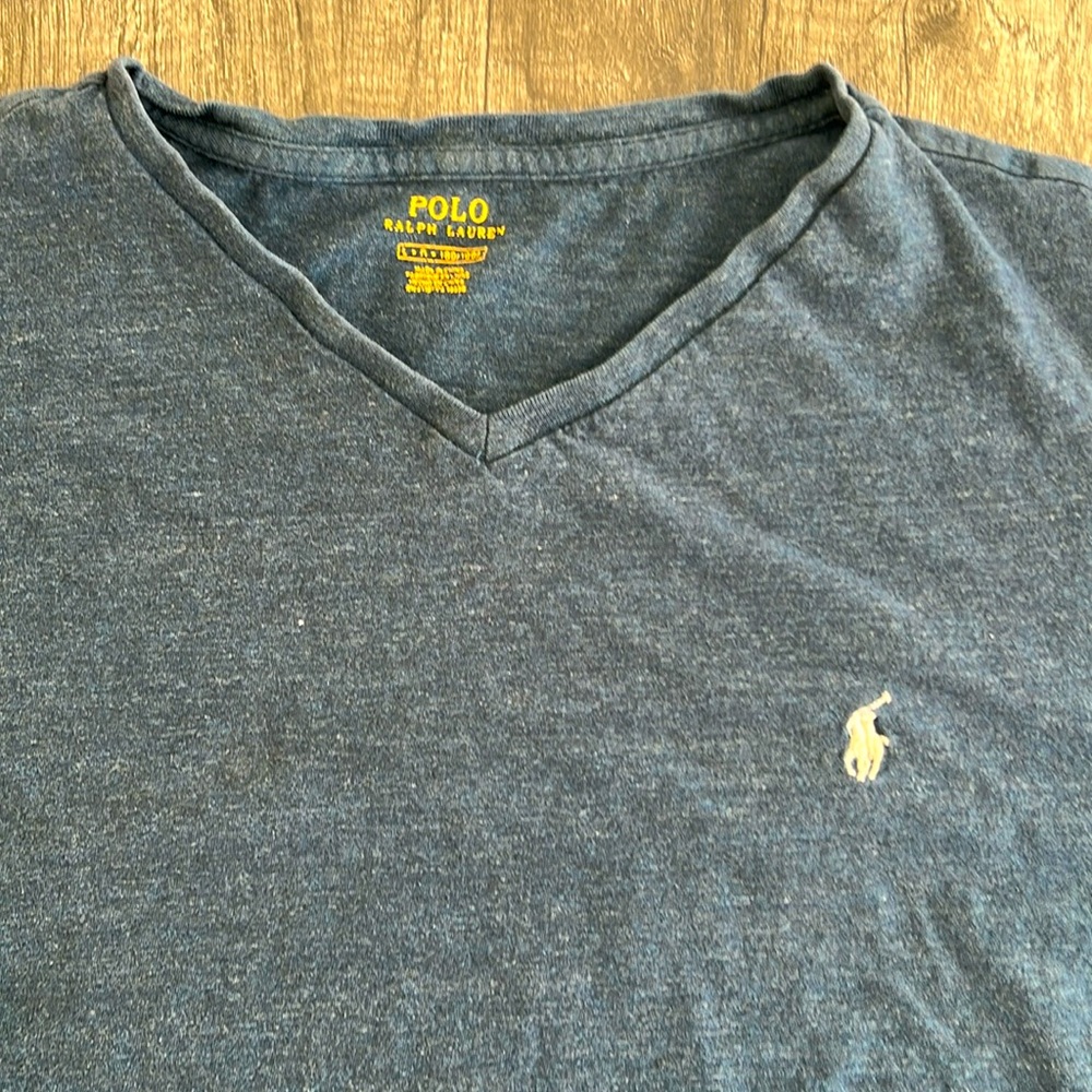 Ralph Lauren Polo tshirt large, vintage blue
